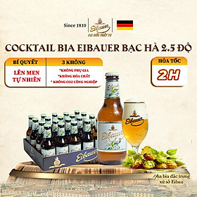 [BIA ĐỨC_SINCE 1810] Combo 2 Thùng Bia Trái Cây Cocktail EIBAUER RADLER/ MINT 2.5 Độ - Hương Vị Trái Cây Ôn Đới, Bạc Hà The Mát  - Nhập Khẩu Chính Hãng