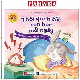 Sách - Thói Quen Tốt Con Học Mỗi Ngày - Tập Trung Cao Độ, Làm Việc Hiệu Quả