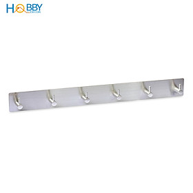 Mua Thanh treo quần áo 6 chấu inox 304 dán tường Hobby Home Decor 6TV160