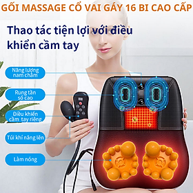 Đệm, nệm, ghế massage toàn thân Rowanto Nhật Bản kết hợp túi hơi chống nhức mỏi, hỗ trợ giảm đau cơ bắp, thư giãn, giảm stress, lưu thông tuần hoàn máu tặng kèm tinh dầu gừng