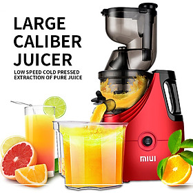 Mua Máy ép trái cây tốc độ chậm cao cấp thương Miui JE-B02B - Công suất: 150W - Chất liệu: Tritan  ABS  PC  PEI  BPA - Ống ép cỡ XXL - Hàng Nhập Khẩu