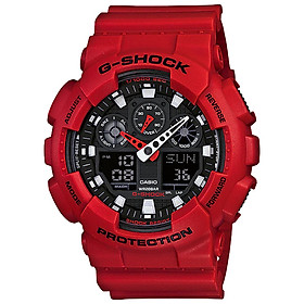 Đồng hồ nam dây nhựa Casio G-Shock chính hãng GA-100B-4ADR