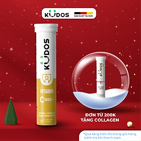 Thực phẩm bảo vệ sức khỏe KUDOS VITAMIN C 1000 MG hương chanh (20 viên/tuýp)