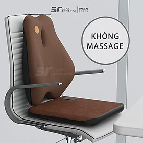 Combo Đệm Lót Mông 2 Mùa Và Tựa Lưng Massage 6 Chế Độ, Gối Cao Su Non Ô Tô Văn Phòng, Giảm Đau Cột Sống Lưng - Sairui