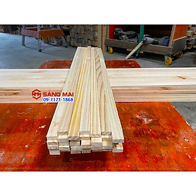 Mua  MS118  Thanh gỗ thông 1cm x 2cm x dài 50cm + láng mịn 4 mặt