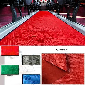 Mua Thảm nhựa đinh sọc  thảm chống trơn trượt cho nhà xưởng sản xuất  bếp ăn (khổ 120cm)