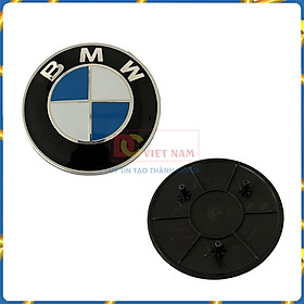 Logo biểu tượng gắn trước xe ô tô BMW Series 7 chân cài 3 chấu, đường kính 95mm GF15