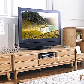 Tủ TV 5 Ngăn Kéo NB-Natural Gỗ Tự Nhiên Ibie LV5KNBNR (160 x 42 cm)