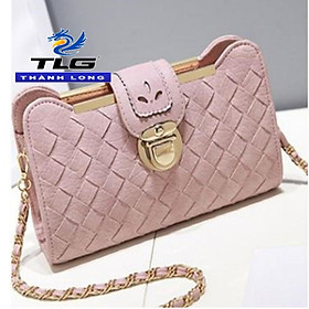Túi Nữ Đeo Chéo Thời Trang Đồ Da Thành Long TLG 162 3 tặng móc khóa da thật cao cấp K 550