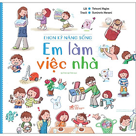 Hình ảnh Em Làm Việc Nhà - Ehon Kỹ Năng Sống (Tái Bản 2020)