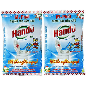 Combo 2 gói bột thông tắc bồn cầu bể phốt Hando 300Gr [Chỉ dùng cho hầm cầu bể phốt không dùng cho đường ống]