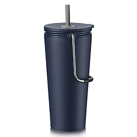 Bình giữ nhiệt có ống hút Lock&Lock Bucket Tumbler with Straw LHC4268NVY - Màu