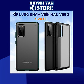 Ốp lưng s20 fe chống sốc bảo vệ camera chống vân tay nhám viền màu ver 2 phụ kiện huỳnh tân store