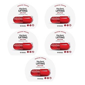 Combo 5 Mặt Nạ Chống Lão Hóa, Chảy Xệ Banobagi Vita Genic Jelly Mask Hàn Quốc - Lifting (30ml x 5)
