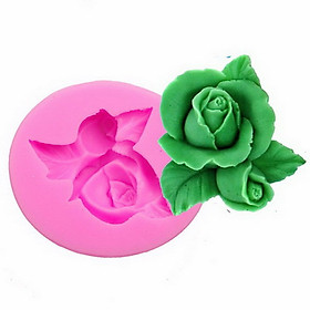 Khuôn rau câu silicon hoa hồng búp