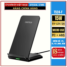Mua Đế sạc Choetech T524-S  nhanh không dây 10W dạng đứng (Hàng chính hãng)