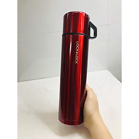 Bình Giữ Nhiệt Lock&Lock Mocha Vacuum Bottle LHC1438 750ml - Hàng chính hãng, bằng thép không gỉ