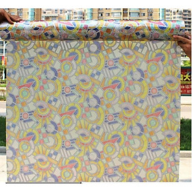 Mua 5M Giấy Dán Kính họa tiết ngũ sắc 1 không cần keo DK013 - khổ 0.45m