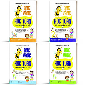 Combo Sách - Ong Vàng Học Toán Dành Cho Trẻ 4-6 tuổi - Học Kèm App Online - MC