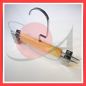 Mua Bộ Móc Kẹp Quần Gỗ Trẻ Em Màu Vàng Kẹp Bóng Cao Cấp - Đầu Vuông Bóng 10 cm