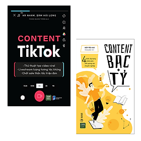 Combo 2 Cuốn Kinh Tế- Kinh Doanh: Content Bạc Tỷ + Content Tiktok