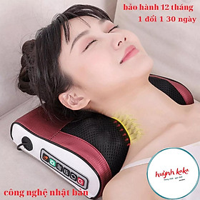 Gối Massage Cổ Vai Gáy Hồng Ngoại  - Máy Massage 16 - 20 bi cao cấp thế hệ mới