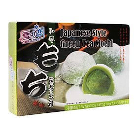 Bánh Mochi Nhân Trà Xanh Japanese Style Green Tea Mochi ( 210g )
