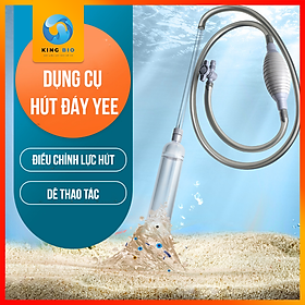 Bơm tay hút phân cặn, thay nước cho bể cá Yee - loại cao cấp bền đẹp có van điều chỉnh dòng nước đầu ra