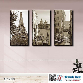 Mua Bộ 3 tranh canvas treo tường Decor Châu Âu cổ điển - DC299