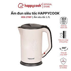 Ấm Đun Siêu Tốc 2 Lớp Happy Cook HEK-17WF (1.7L)