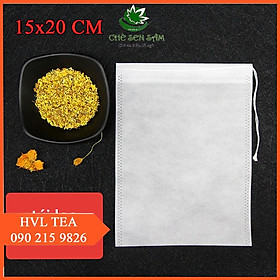 100 Túi Lọc Vải 15X20 cm( DÙNG TRONG NẤU NƯỚNG VÀ PHA TRÀ)