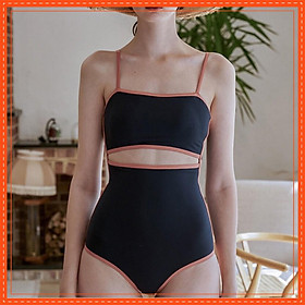 Bikini Đồ Bơi Hàn Quốc Cao Cấp Một Mảnh Cut Out Eo Chất Thun Lạnh Dày Dặn Co Giãn 4 Chiều Che Khuyết Điểm