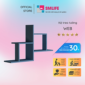Mua Kệ gỗ trang trí phòng khách gia đình SMLIFE Web