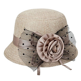 Women Top Hat Sun Hat Fashion Bucket Hat Casual for Party Photo Props Dress
