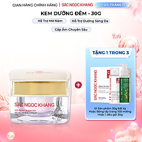 Kem dưỡng ban đêm Sắc Ngọc Khang dưỡng sáng và mờ thâm nám 30g