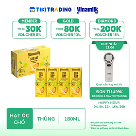 Thùng 48 hộp Sữa đậu nành Vinamilk hạt Óc chó 180ml