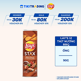 Lay's Stax Khoai Tây Miếng Vị Thịt Nướng BBQ 90gr