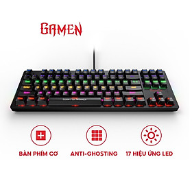 Mua Bàn phím gaming Gamen Titan II bàn phím cơ chơi game đèn LED RGB - Hàng Chính Hãng