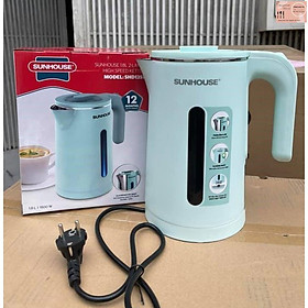 Mua Ấm siêu tốc sunhouse 2 lớp  Ấm siêu tốc inox đun nước pha trà dung tích 1 8L  bền đẹp và an toàn