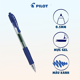 Bút gel Pilot G-2 mực xanh BL-G2-5-L