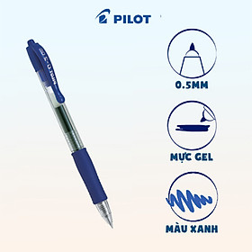 Bút gel pilot g-2 mực xanh bl-g2-5-l