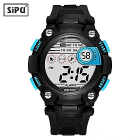 Đồng Hồ Thể Thao Cao Cấp MINGRUI 8560 Chính Hãng KHÔNG VÔ NƯỚC Dành Cho Bé Trai Bé Gái - Đen xanh