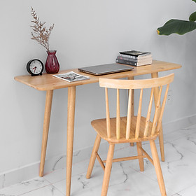 COMBO BỘ BÀN GHẾ LÀM VIỆC BẰNG GỖ CAO CẤP XUẤT KHẨU - LONG TABLE - WINDSOR CHAIR