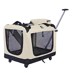 Túi kéo thú cưng chó mèo kiêm nhà di động gấp gọn khi du lịch có bánh xe tiện dụng chiều dài 75cm