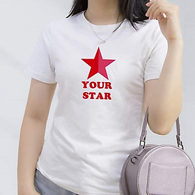 Áo thun nữ in họa tiết " Your Star " xinh xắn phong cách trẻ trung, chất vải dày đẹp