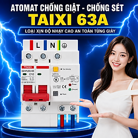Mua Cầu Dao TAIXI 63A Chống Giật Chống Sét Lan Truyền – Siêu Nhạy  Cực Bền  Đáng Mua