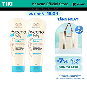 Bộ 2 Sữa dưỡng ẩm cho da khô và nhạy cảm Aveeno Daily Moisture 227g