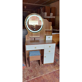 Mua Bàn trang điểm gương có đèn Led cảm ứng  gỗ MDF phủ melamine