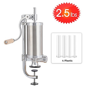Dụng Cụ Nhồi Lạp Xưởng, Xúc Xích, Dồi Sụn Inox Cao Cấp - Sausage Stuffer Filler Maker Homemade Manual Stainless Steel