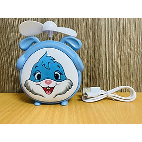 Mua Quạt mini kèm đèn hình thú ( TẶNG MÓC KHÓA GỖ)
